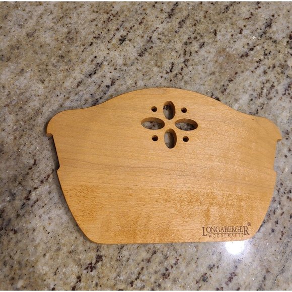 Longaberger Woodcrafts Bread Cracker Basket Wood Divider Single Divider Brown - Picture 1 of 6